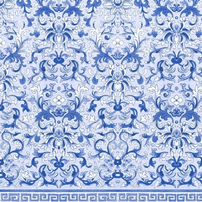 Antiqued And Reconstructed Blue And White Chinoiserie 4- Owen Jones - Examples of Chinese ornament selected from objects in the South Kensington Museum and other collections 1867