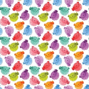 cute colorful non-directional, blowfish,pufferfish puffer fish fabric wallpaper,small scale WB23