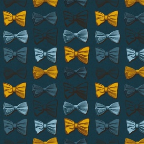 Bow ties - Blue and Gold