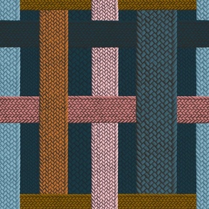 Woven Weave - Blues and Pinks