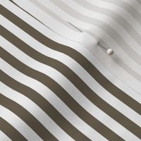 04 Bark Brown and White- Vertical Stripes- Quarter Inch- Awning Stripes- Cabana Stripes- Petal Solids Coordinate- Striped Wallpaper- Neutral- Extra Small