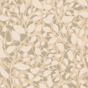 Trailing branches pale khaki and gray sand