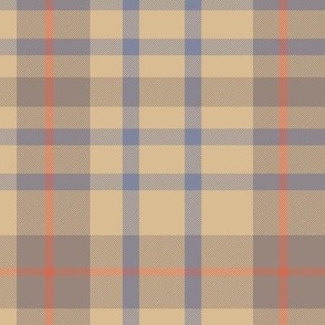 Modern Muted Yellow Tartan Plaid