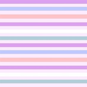 MINI easter stripes fabric - cute pink purple teal stripe fabric coordinate