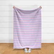 SMALL  easter stripes fabric - cute pink purple teal stripe fabric coordinate