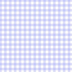 TINY periwinkle gingham check fabric - easter pastel purple blue cute spring 