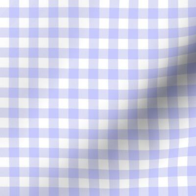 SMALL periwinkle gingham check fabric - easter pastel purple blue cute spring 