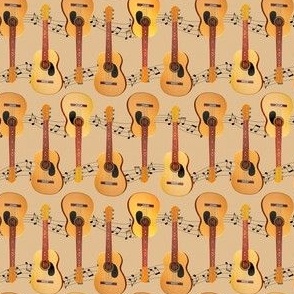 Classical Acoustic Guitars Music Notes