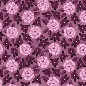 Chalk Floral Purple