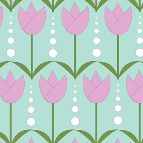 Tulip Bubbles- Large Print