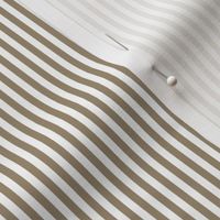 05 Mushroom Brown and White- Vertical Stripes- 1/8 Inch- Awning Stripes- Cabana Stripes- Petal Solids Coordinate- Striped Wallpaper- Neutral- Khaki- Ecru- Taupe- Earth Tone Wallpaper- Mini