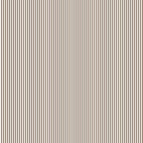 06 Mocha Brown and White- Vertical Stripes- 1/8 Inch- Awning Stripes- Cabana Stripes- Petal Solids Coordinate- Striped Wallpaper- Neutral- Earth Tone Wallpaper- Terracotta- Mini
