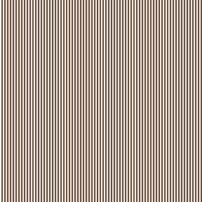 07 Cinnamon Brown and White- Vertical Stripes- 1/8 Inch- Awning Stripes- Cabana Stripes- Petal Solids Coordinate- Striped Wallpaper- Neutral- Earth Tone Wallpaper- Terracotta- Mini