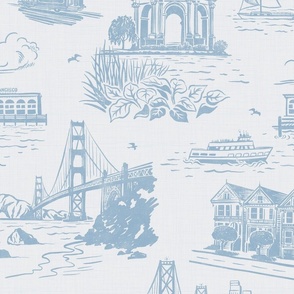 San Francisco Toile Blue LG