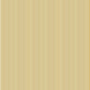 09 Mustard and White- Vertical Stripes- 1/8 Inch- Awning Stripes- Cabana Stripes- Petal Solids Coordinate- Striped Wallpaper- Neutral- White and Gold- Golden Yellow- Ochre- Fall- Autumn- Mini