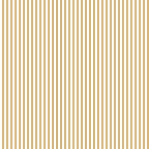 10 Honey and White- Vertical Stripes- Quarter Inch- Awning Stripes- Cabana Stripes- Petal Solids Coordinate- Striped Wallpaper- Gold- Extra Small