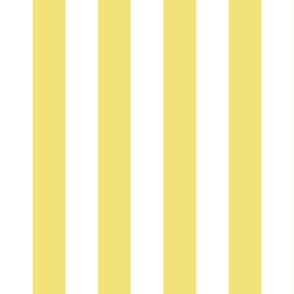 11 Buttercup Yellow and White- Vertical Stripes- 2 Inches- Awning Stripes- Cabana Stripes- Petal Solids Coordinate- Striped Wallpaper- Pastel Yellow- Bright Yellow- Summer- Large