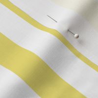 11 Buttercup Yellow and White- Vertical Stripes- 1 Inch- Awning Stripes- Cabana Stripes- Petal Solids Coordinate- Striped Wallpaper- Pastel Yellow- Bright Yellow- Summer- Medium