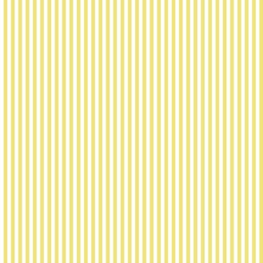 11 Buttercup Yellow and White- Vertical Stripes- Quarter Inch- Awning Stripes- Cabana Stripes- Petal Solids Coordinate- Striped Wallpaper- Pastel Yellow- Bright Yellow- Summer- Extra Small