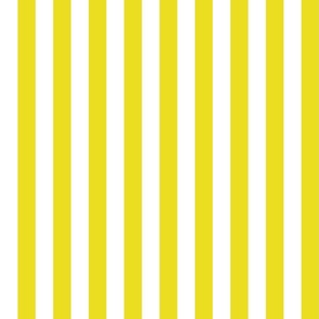 12 Lemon Lime Yellow and White- Vertical Stripes- 1 Inch- Awning Stripes- Cabana Stripes- Petal Solids Coordinate- Striped Wallpaper- Bright Yellow- Summer- Medium