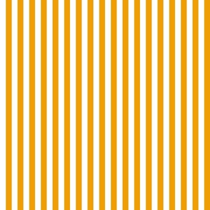 13 Marigold Orange and White- Vertical Stripes- Half Inch- Awning Stripes- Cabana Stripes- Petal Solids Coordinate- Striped Wallpaper- Bright Orange- Summer- Small