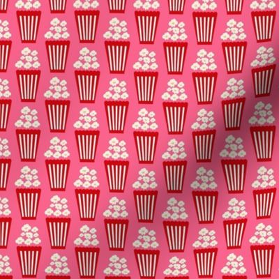 Small Scale Movie Night Popcorn on Pink