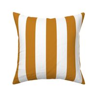 15 Desert Sun and White- Vertical Stripes- 2 Inches- Awning Stripes- Cabana Stripes- Petal Solids Coordinate- Mustard- Ocher- Gold- Large