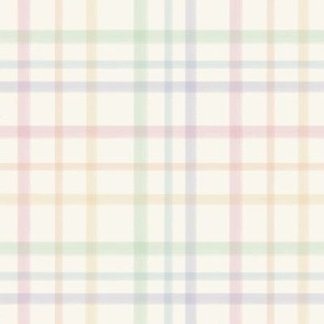 muted rainbow plaid