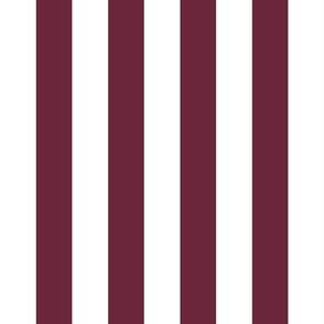 16 Wine and White- Vertical Stripes- 2 Inches- Awning Stripes- Cabana Stripes- Petal Solids Coordinate- Burgundy Red- Large