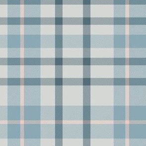 Neutral Blue Tartan Plaid