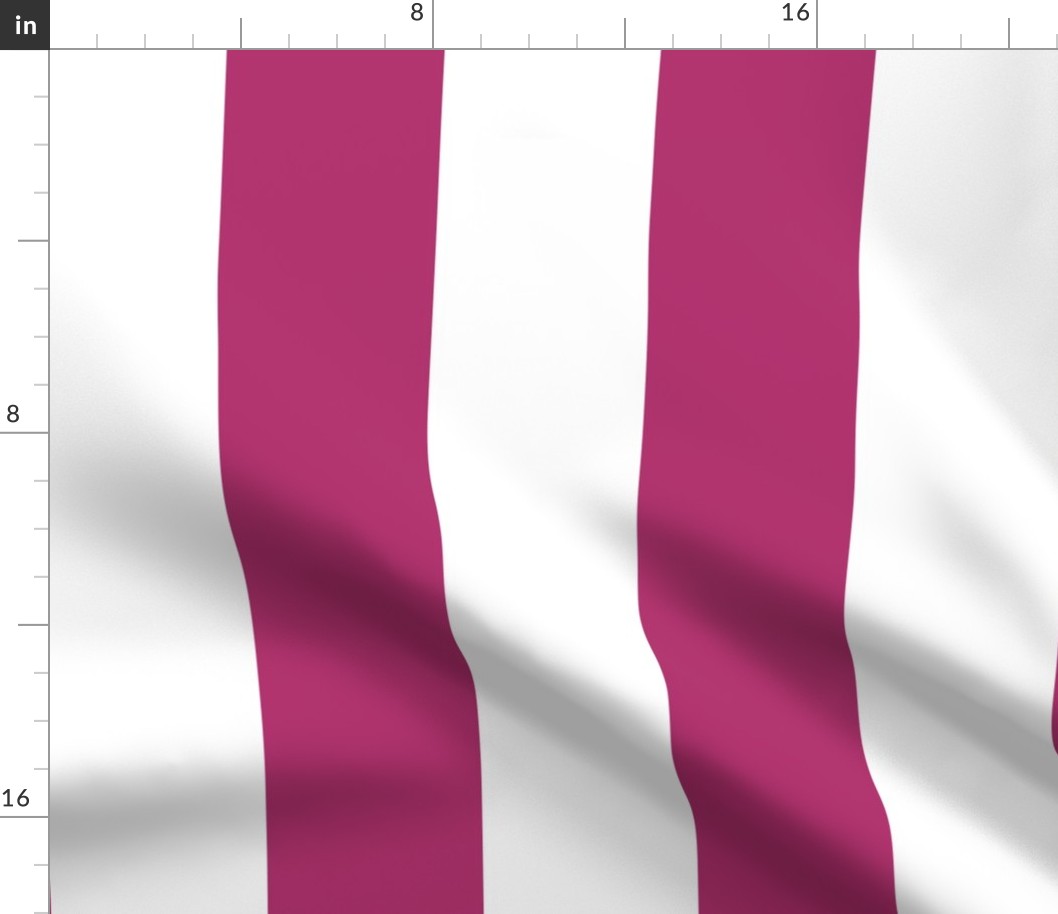 18 Bubble Gum Pink- Vertical Stripes- 0Extra Large- 4 Inches- Awning Stripes- Cabana Stripes- Petal Solids Coordinate- Extra Large