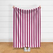 18 Bubble Gum Pink- Vertical Stripes- 2 Inches- Awning Stripes- Cabana Stripes- Petal Solids Coordinate- Large