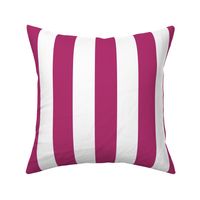 18 Bubble Gum Pink- Vertical Stripes- 2 Inches- Awning Stripes- Cabana Stripes- Petal Solids Coordinate- Large