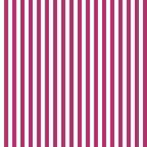 18 Bubble Gum Pink- Vertical Stripes- Half Inch- Awning Stripes- Cabana Stripes- Petal Solids Coordinate- Small