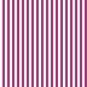 19 Berry Pink- Vertical Stripes- Half Inch- Awning Stripes- Cabana Stripes- Petal Solids Coordinate- Small