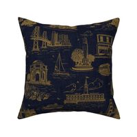 San Francisco Toile BlackGold SM