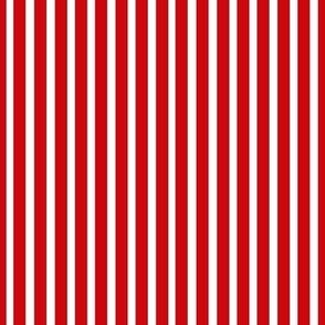 Medium Scale Movie Night Popcorn Red and White Stripes