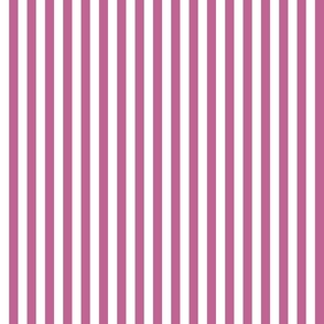 20 Peony Pink- Vertical Stripes- Half Inch- Awning Stripes- Cabana Stripes- Petal Solids Coordinate- Small