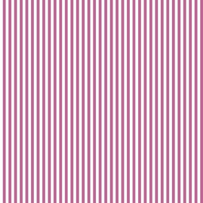 20 Peony Pink- Vertical Stripes- Quarter Inch- Awning Stripes- Cabana Stripes- Petal Solids Coordinate- Extra Small