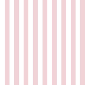21 Cotton Candy Pastel Pink- Vertical Stripes- 1 Inch- Awning Stripes- Cabana Stripes- Petal Solids Coordinate- Medium
