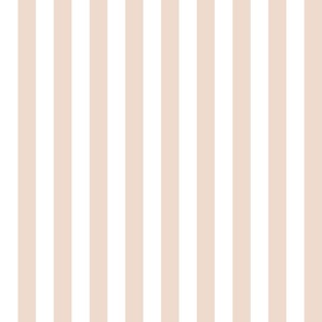 22 Blush Beige- Vertical Stripes- 1 Inch- Awning Stripes- Cabana Stripes- Petal Solids Coordinate- Neutral- Medium