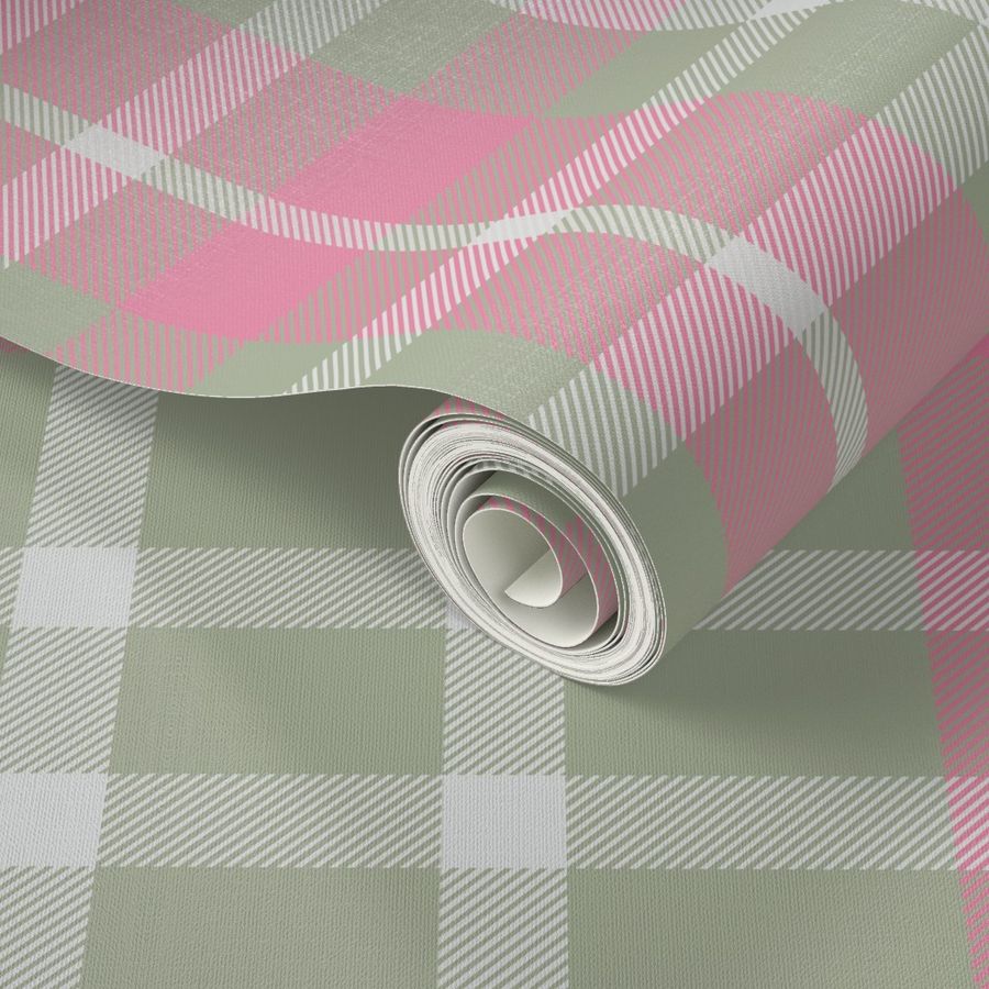 Pink and Green Plaid for Baby Girl Nursery