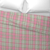 Classic Plaid Pink and Green Tartan