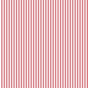 23 Watermelon Coral- Vertical Stripes- Quarter Inch- Awning Stripes- Cabana Stripes- Petal Solids Coordinate- Flamingo- Pink- Pastel Christmas- Extra Small