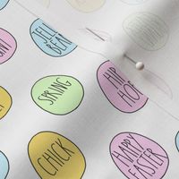 MINi pastel farmhouse eggs fabric - cute spring modern farmhouse design