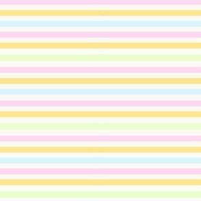 TINY pastel spring easter stripes fabric - cute farmhouse coordinate horizontal