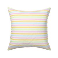 SMALL pastel spring easter stripes fabric - cute farmhouse coordinate horizontal