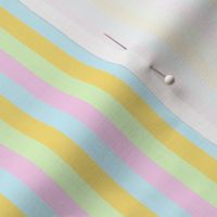 1/3" pastel spring easter stripes fabric - cute farmhouse coordinate