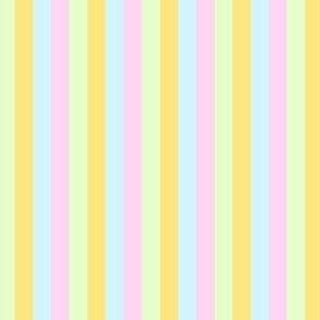 1/3" pastel spring easter stripes fabric - cute farmhouse coordinate