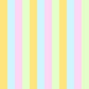 1/2" pastel spring easter stripes fabric - cute farmhouse coordinate